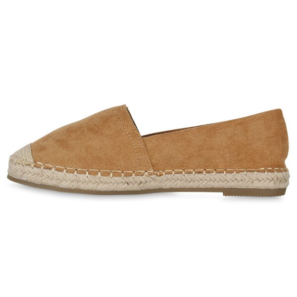 Stiefelparadies Damen Espadrilles in Hellbraun Meist gekauft