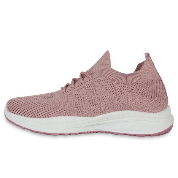 Stiefelparadies Damen Laufschuhe in Altrosa Vatertagsangebot
