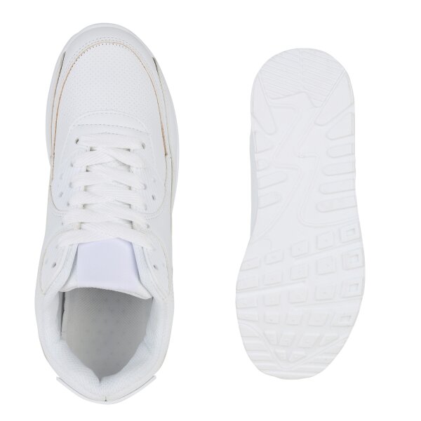 Stiefelparadies Damen Laufschuhe in Weiss Jubiläumsangebot