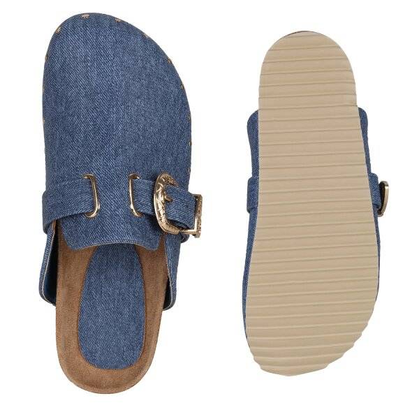 Stiefelparadies Damen Pantoffeln in Dunkelblau Denim Zeitlich begrenztes Angebot