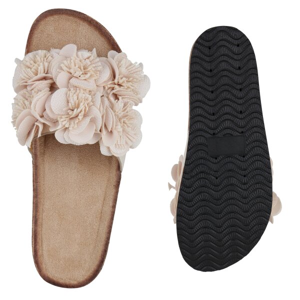 Stiefelparadies Damen Pantoletten in Beige Saisonale Angebote