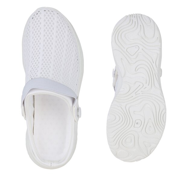 Stiefelparadies Damen Slip Ons in Weiss Osterangebot