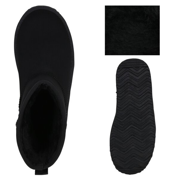 Stiefelparadies Damen Winter Boots in Altrosa Riesige Rabatte