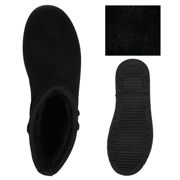 Stiefelparadies Damen Winter Boots in Schwarz zollfrei