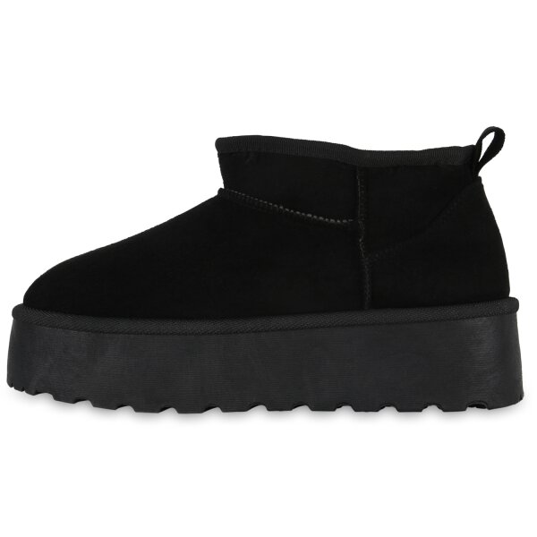 Stiefelparadies Damen Winter Boots in Schwarz