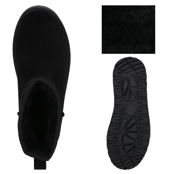 Stiefelparadies Damen Winter Boots in Schwarz Outlet