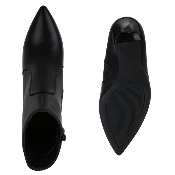 Stiefelparadies Damen Klassische Stiefeletten in Schwarz Flash Sale