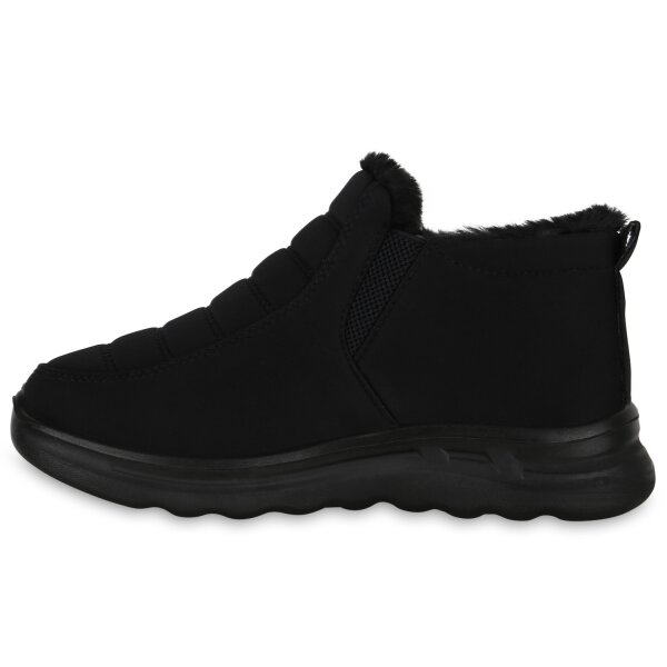 Stiefelparadies Damen Slip Ons in Schwarz Top Angebot