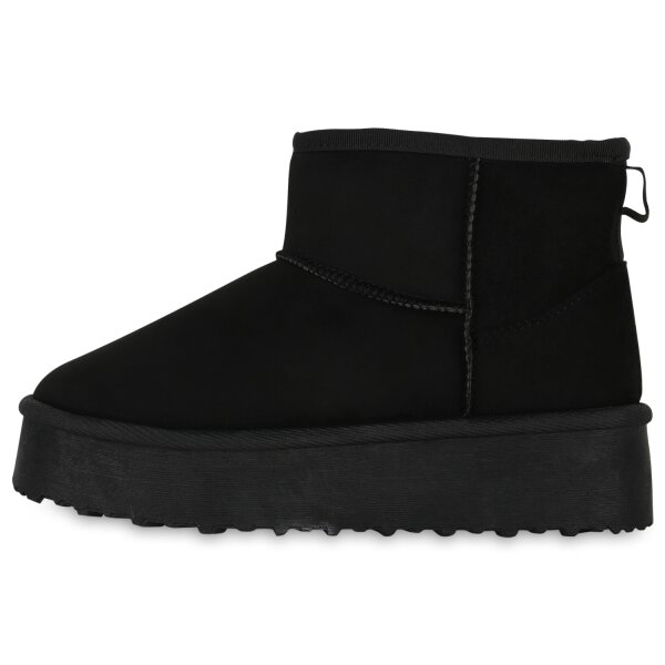Stiefelparadies Damen Winter Boots in Schwarz
