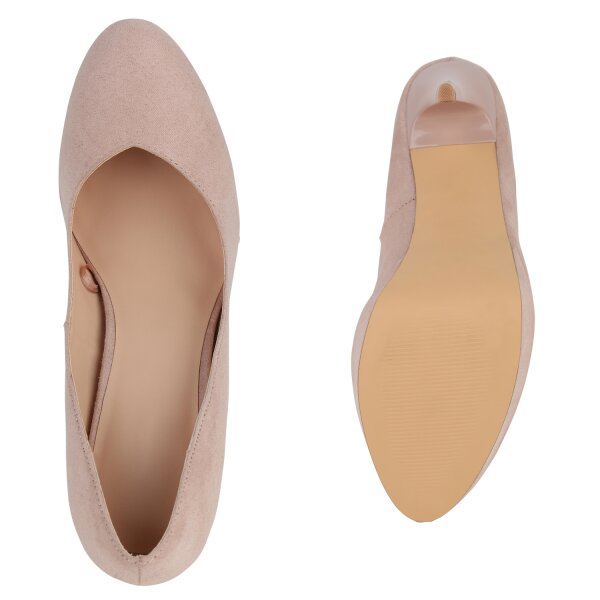 Stiefelparadies Damen High Heels in Nude Bestseller