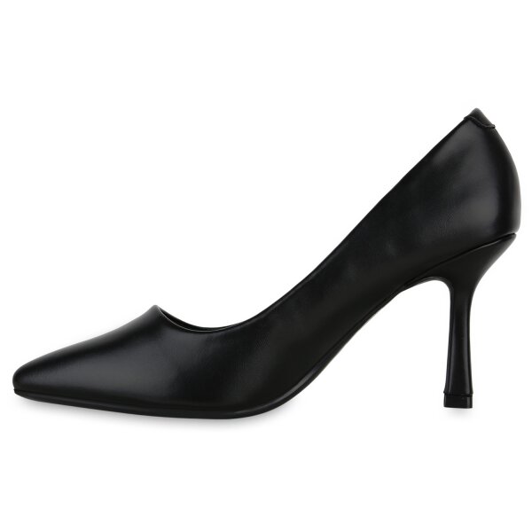 Stiefelparadies Damen Spitze Pumps in Schwarz Begrenzt auf 3 Tage