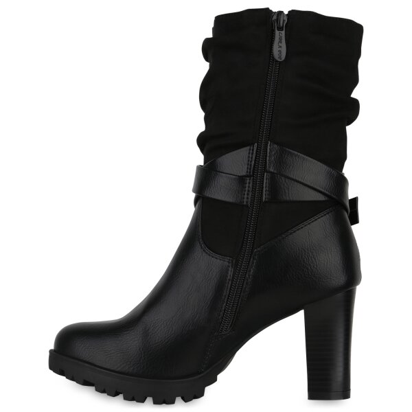 Stiefelparadies Damen Biker Boots in Schwarz Online