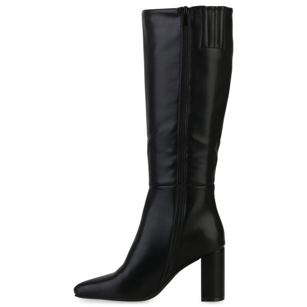 Stiefelparadies Damen Klassische Stiefel in Schwarz
