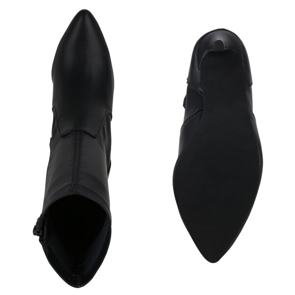 Stiefelparadies Damen High Heels in Schwarz Tiefpreis