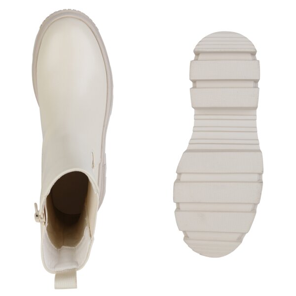 Stiefelparadies Damen Klassische Stiefeletten in Beige Begrenzte Freigabe