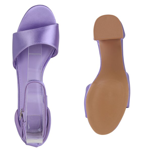 Stiefelparadies Damen Klassische Sandaletten in Helllila Zeitlich begrenztes Angebot