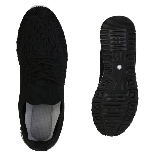 Stiefelparadies Damen Laufschuhe in Schwarz Clearance-Verkauf