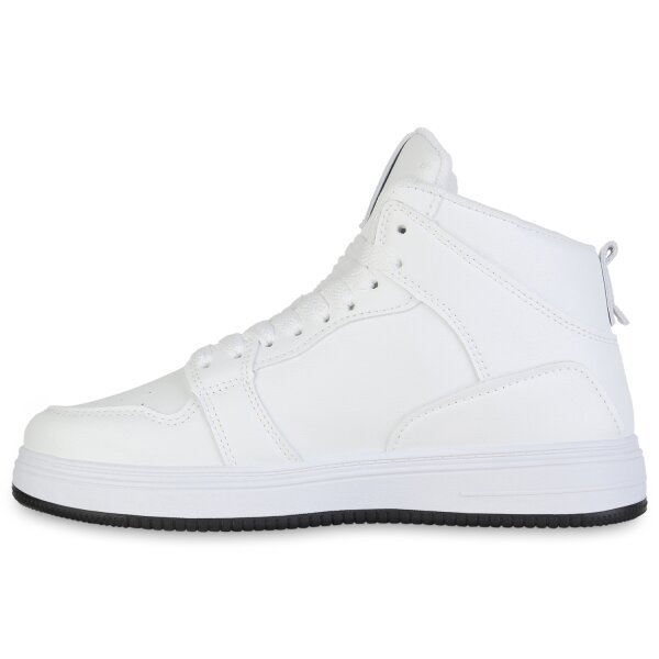 Stiefelparadies Damen Sneaker high in Weiss Begrenztes Angebot