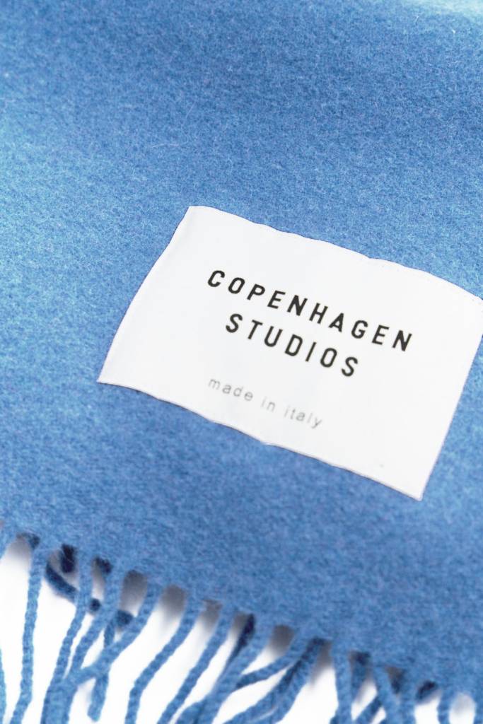 Studio Copenhagen CPH SHAWL 6 wool mix medium blue Outlet