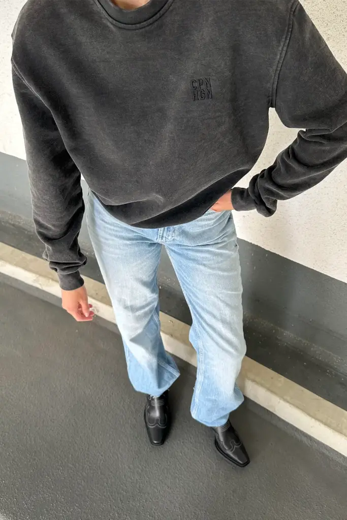 Studio Copenhagen CPH SWEAT 12 cotton washed black Schlussverkauf