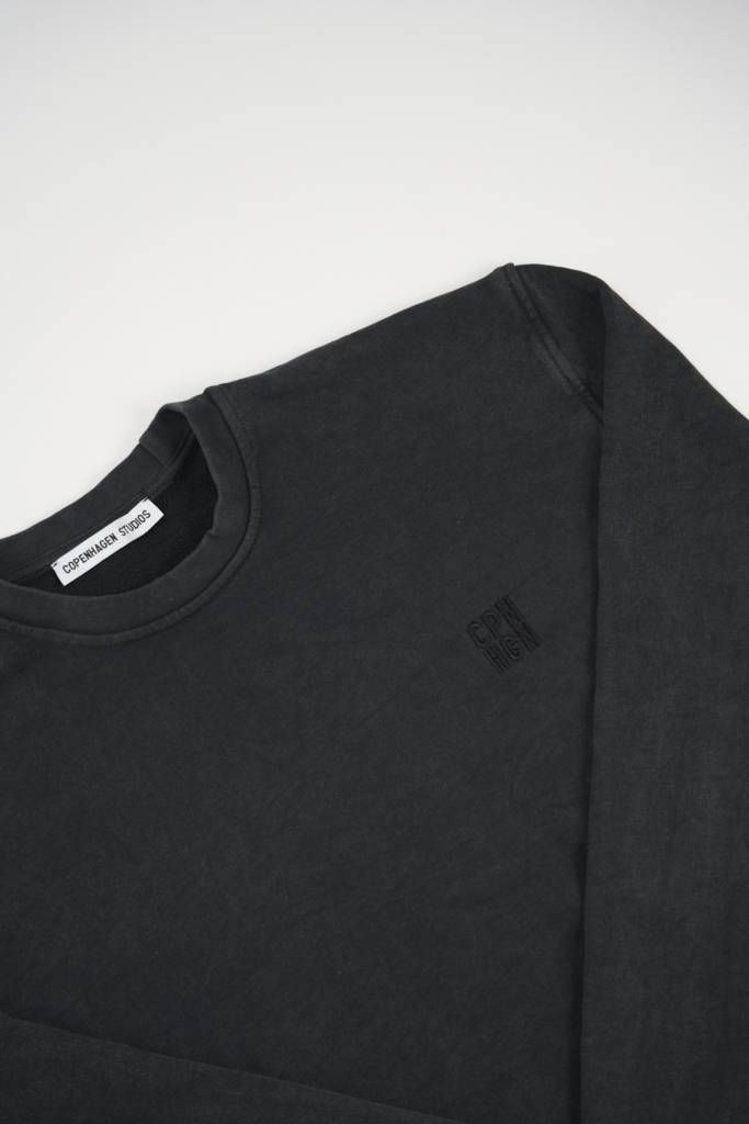 Studio Copenhagen CPH SWEAT 12 cotton washed black Schlussverkauf