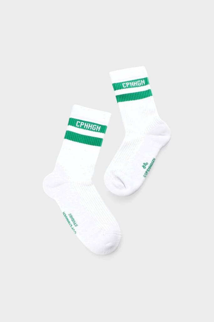 Studio Copenhagen CPH SOCKS 3 cotton blend white/green Vatertagsangebot