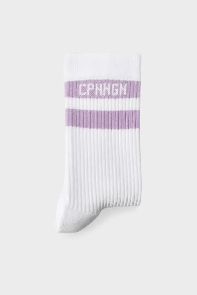 Studio Copenhagen CPH SOCKS 3 cotton blend white/lavender Valentinstagsangebot