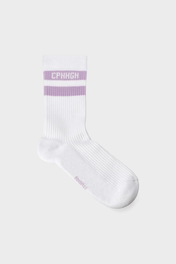 Studio Copenhagen CPH SOCKS 3 cotton blend white/lavender Valentinstagsangebot