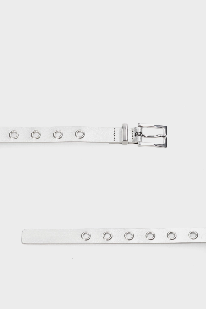 Studio Copenhagen CPH BELT 1 leather silver Jubiläumsangebot