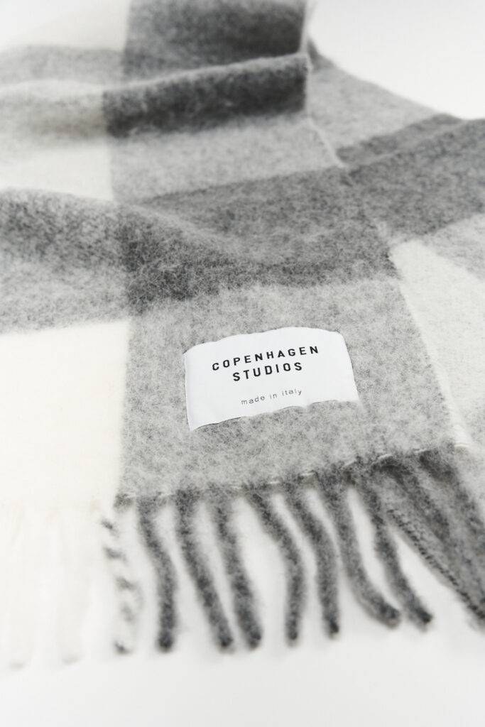 Studio Copenhagen CPH SHAWL 4 wool mix grey melange Top Angebot