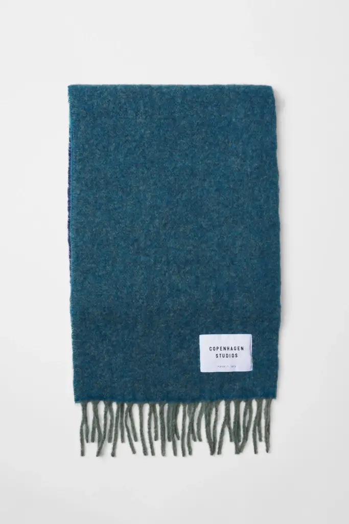 Studio Copenhagen CPH SHAWL 11 wool mix turquoise Neueste Mode