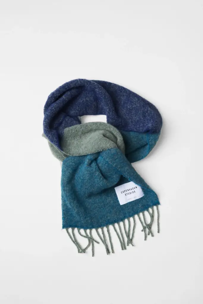 Studio Copenhagen CPH SHAWL 11 wool mix turquoise Neueste Mode