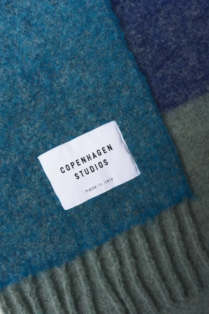 Studio Copenhagen CPH SHAWL 11 wool mix turquoise Neueste Mode