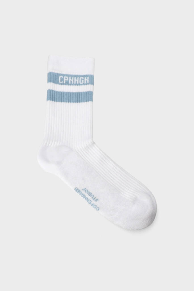 Studio Copenhagen CPH SOCKS 3 cotton blend white/light blue Zeitlich begrenztes Angebot