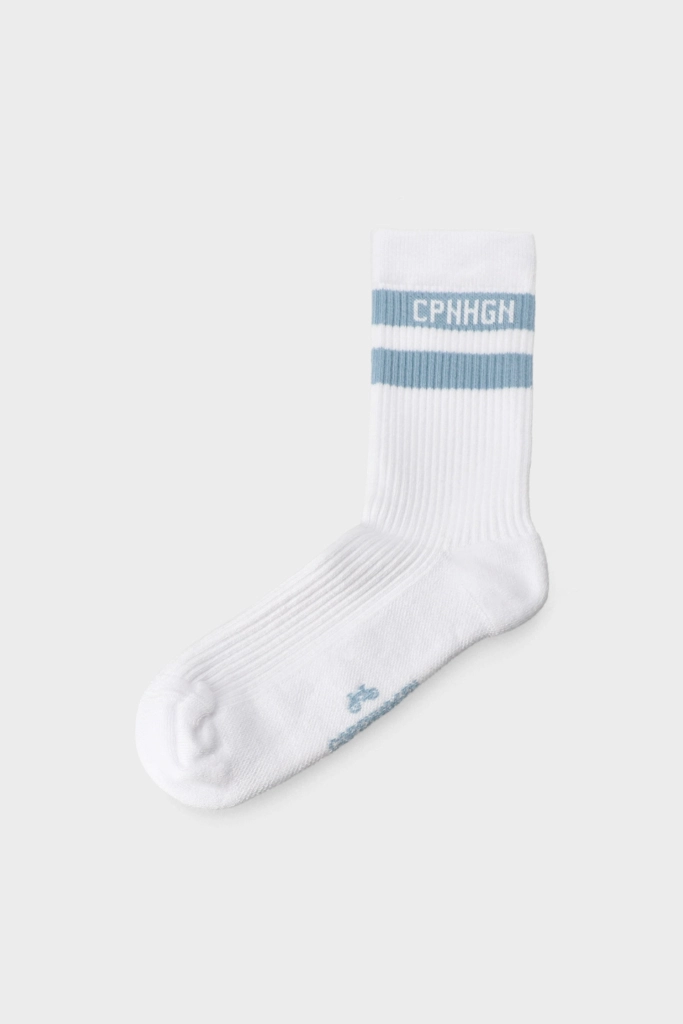 Studio Copenhagen CPH SOCKS 3 cotton blend white/light blue Zeitlich begrenztes Angebot