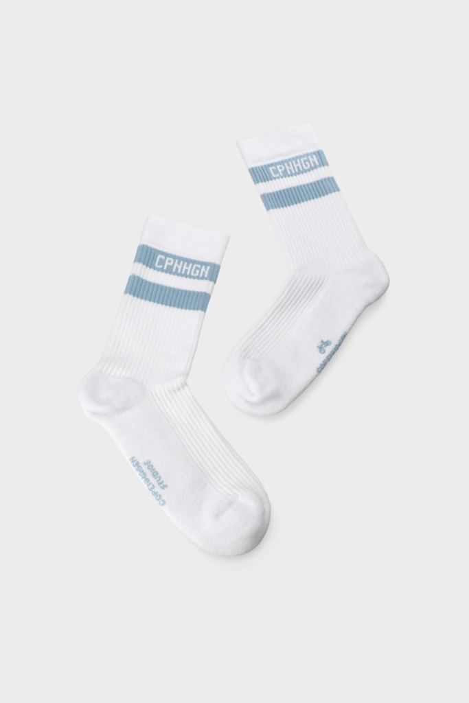 Studio Copenhagen CPH SOCKS 3 cotton blend white/light blue Zeitlich begrenztes Angebot