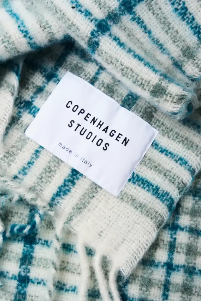 Studio Copenhagen CPH SHAWL 10 wool mix turquoise Kauf eins, bekomm eins gratis