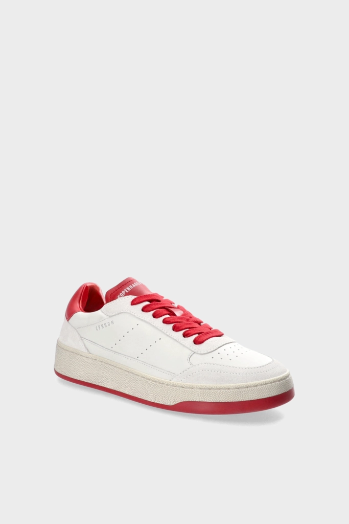 Studio Copenhagen CPH27M leather mix white/red Heißer Verkauf