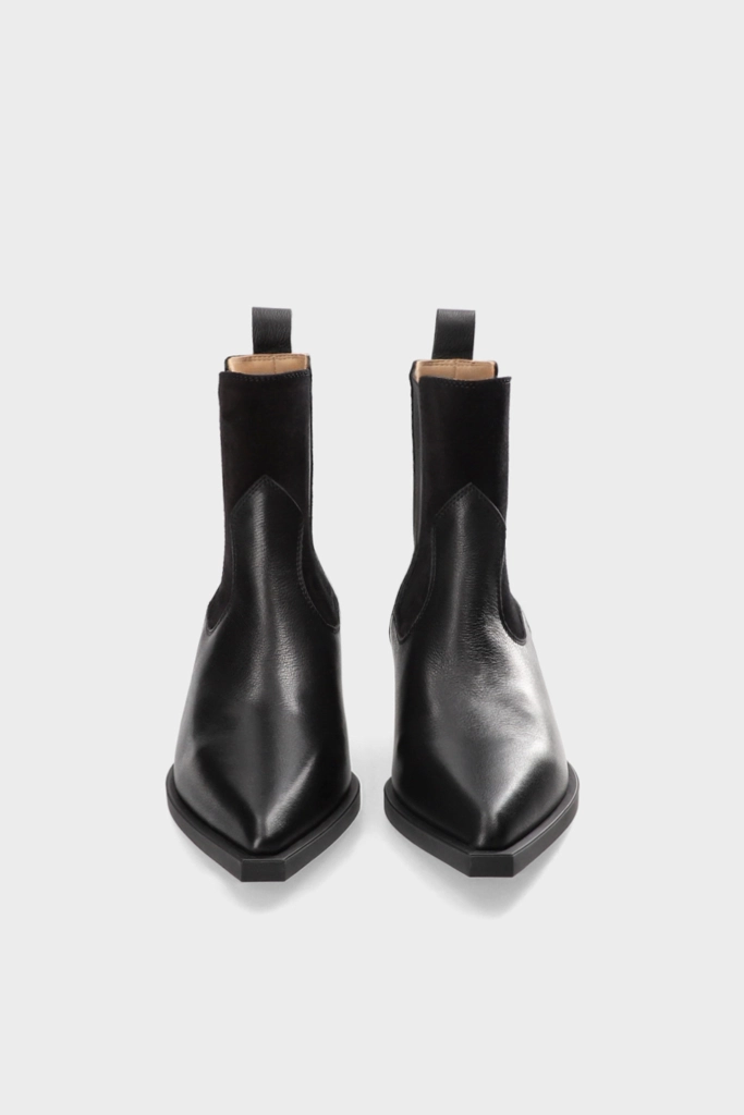 Studio Copenhagen CPH217 leather mix black Heißer Verkauf