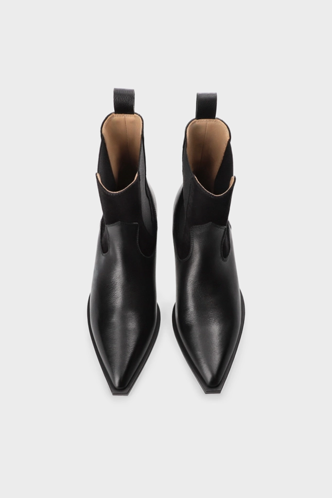Studio Copenhagen CPH217 leather mix black Heißer Verkauf