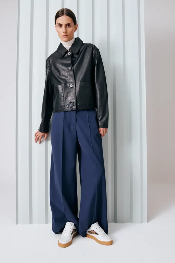 Studio Copenhagen CPH90 leather mix white/leo Super Rabatt