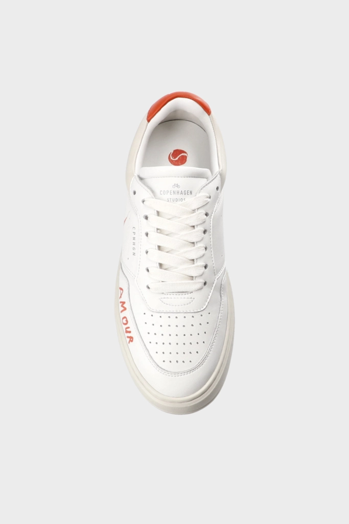 Studio Copenhagen CPH PARIS leather white/orange Super Sparpreis