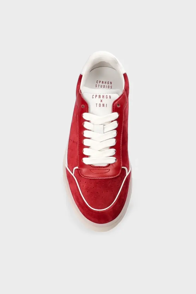 Studio Copenhagen CPH253 x Toni Garrn leather mix red/white Riesige Rabatte