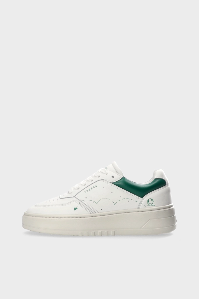 Studio Copenhagen CPH LONDON leather white/green Clearance-Verkauf
