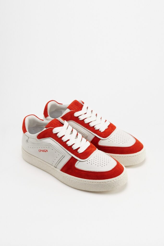 Studio Copenhagen CPH264 leather mix white/red Begrenztes Angebot