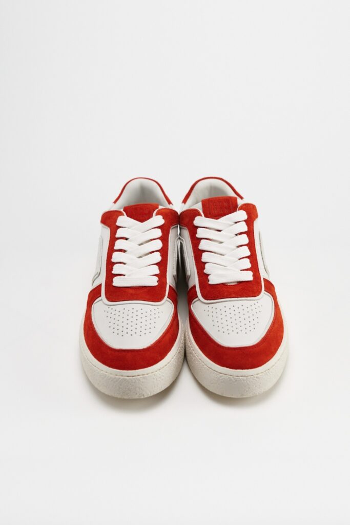 Studio Copenhagen CPH264 leather mix white/red Begrenztes Angebot